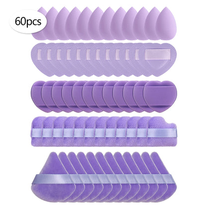 15/30/60 Mini Makeup Sponge Powder Puff Beauty Sponge for Makeup Concealer Liquid Foundation Face Cosmetic Puff Makeup Sponge