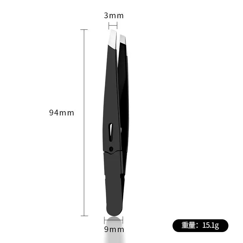 Colorful Stainless Steel High-Quality Eyebrow Tweezer Hair Beauty Fine Hairs Puller Slanted Eye Brow Clips Removal Makeup Tools
