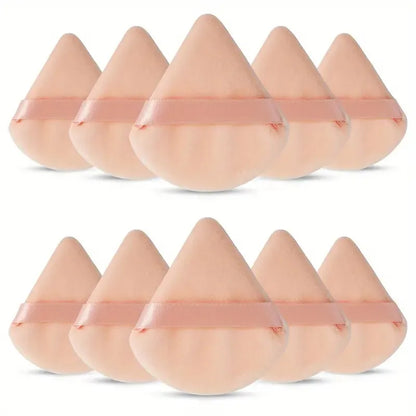 10/20PCS Triangle Makeup Sponge -Luxurious Velour,Ultra-Soft & Washable -Wet or Dry, Perfect for Loose Powder, Foundation & Body