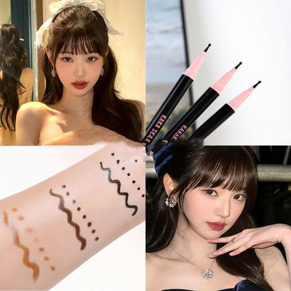Realistic Natural Freckle Pen Fast Drying Waterproof Lifelike Round Head Freckle Spot Stamp Lasting Non-fading Dot Mole Makeup