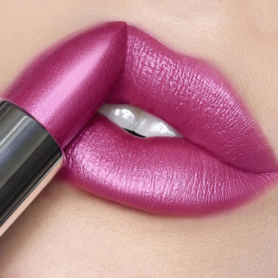1 PC Red Metallic Lipstick Longlasting Glitter Lip Glaze  Waterproof Moisturize Luminous liptint Shimmer Shiny Lipgloss Makeup