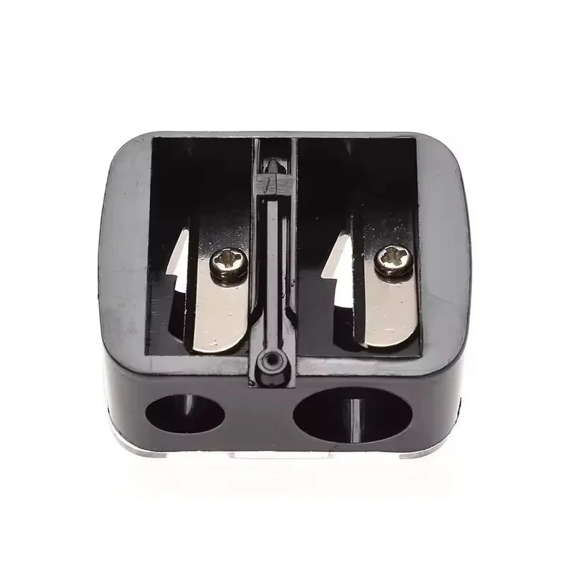Eyebrow Eyeliner Pencil Cutting Variety Pen Sharpening Double Hole Design 2 in 1 Makeup Pencil Sharpener For Cosmetic Supplies