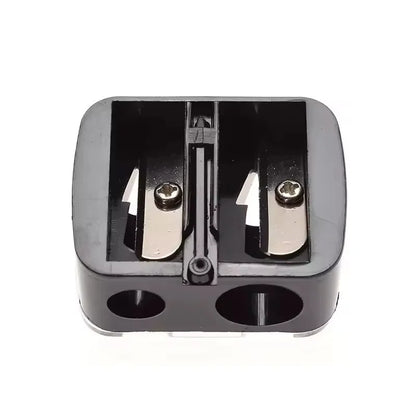 Eyebrow Eyeliner Pencil Cutting Variety Pen Sharpening Double Hole Design 2 in 1 Makeup Pencil Sharpener For Cosmetic Supplies