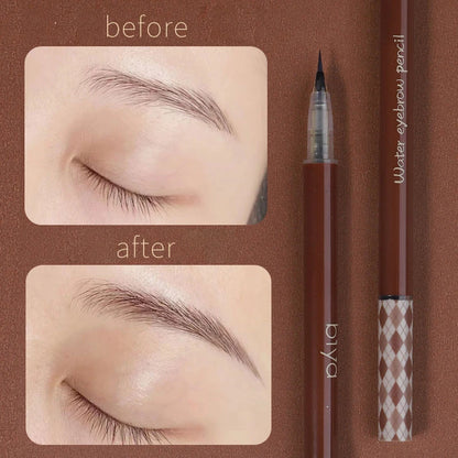 Ultra fijne wenkbrauwen pen contour schaduw afbeelding zijde ooglijn pen waterdichte wenkbrauwen pen niet gemakkelijk vervagen