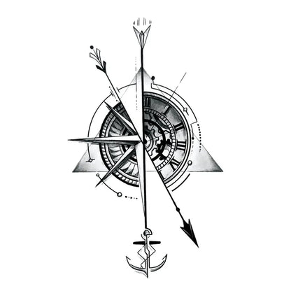 Tattoo Stickers Totem Black Color Flash Temporary Waterproof Party Fake Makeup Neck Hand Arm Body Art for Men Women