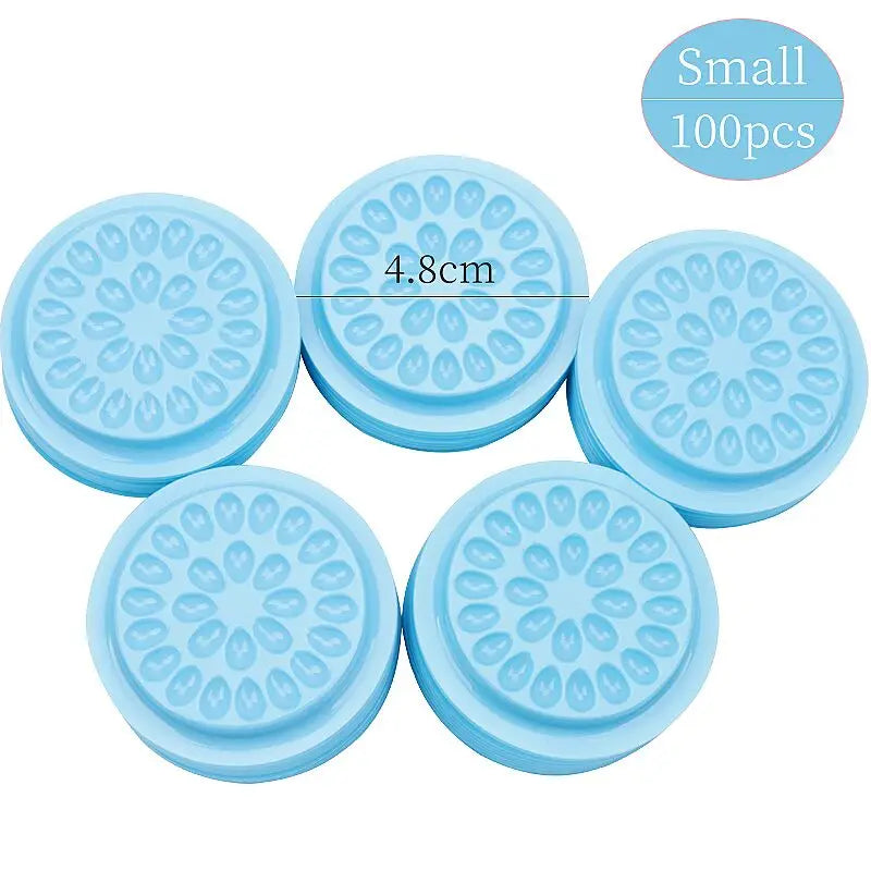 20/100pcs Eyelash Glue Stand Holder Eyelash Extension Supplies Adhesive Pallet Plastic Gasket Eye Lashes Glue Pads Makeup Tool