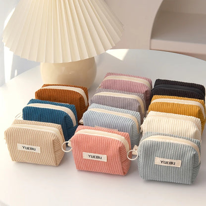 Fashionable Portable Coin Purse, Zipper Style Makeup Tool Storage Bag, Women'S Carry On Bag For Storing Change, Beauty Tool Bags