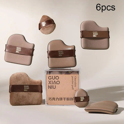 Cute Chocolate Biscuit Makeup Blender Puff Air Cushion Foundation Sponge Loose Powder Puffs Cosmetic Applicator Tool