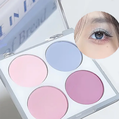 Waterproof Matte Blush Palette 4 Colors Long-Lasting Multi-Look Makeup Unisex Safe Certified Great Gift Choice