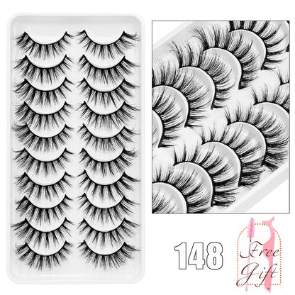5/10Pairs 3D Mink Lashes Natural Eyelashes Dramatic False Eyelashes Faux Cils Makeup Wholesale Fake Eyelash Extension maquiagem