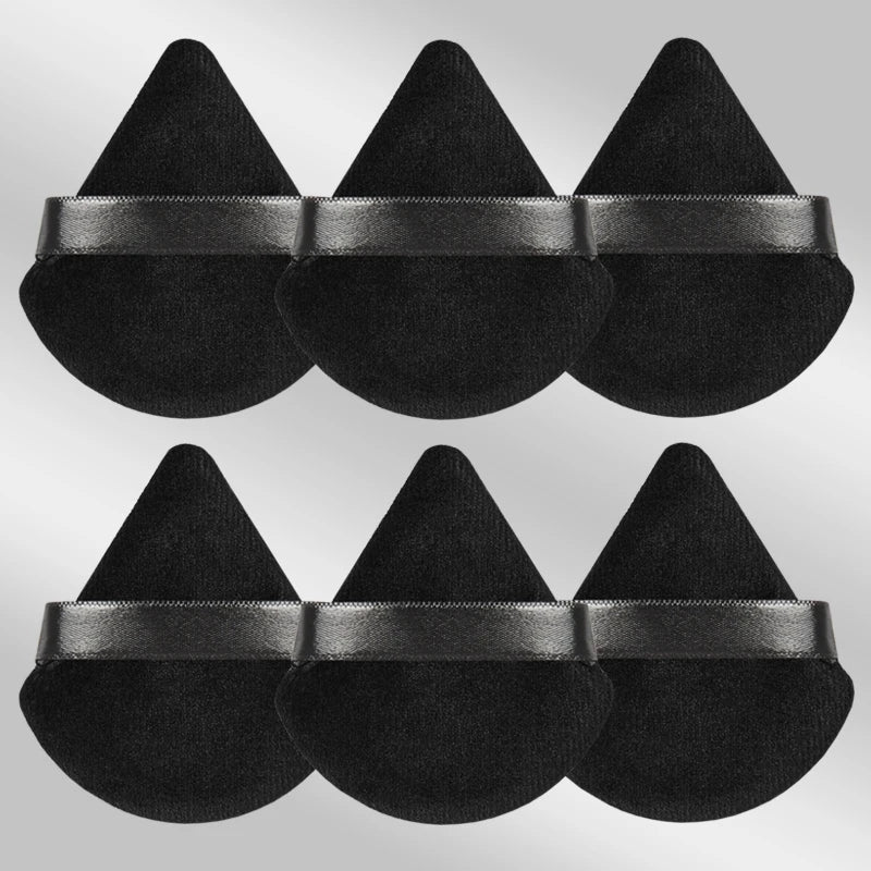 6 Pcs New Triangular Sponge Puffs with a Soft Skin Friendly and Delicate Makeup Feel Suitable for Home or Travel Use