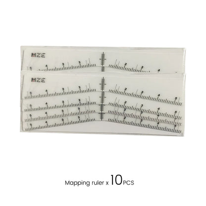 Mapping Eyebrow Ruler Stickers Microblading Adhesive Brow Measurement Stencil Brows Shaping Tools Tattooing Desgin Makeup Supply