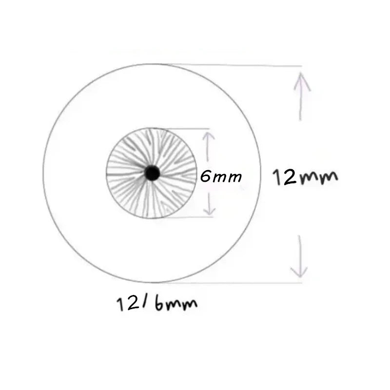 1 Pair Resin Eyes 10/12/ 14/ 16/ 18mm 1/3 1/4 1/6 Bjd Change Makeup Accessories Girls Dress Up Toys