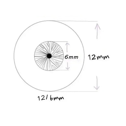 1 Pair Resin Eyes 10/12/ 14/ 16/ 18mm 1/3 1/4 1/6 Bjd Change Makeup Accessories Girls Dress Up Toys