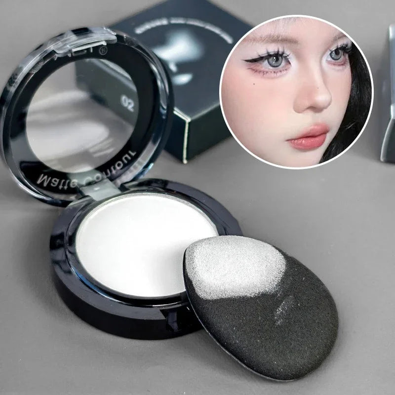 Matte Contour Palette for Daily Use, Easy to Blend Face Powder for Natural 3D Nose Cheek Highlight and Shading, Lasting Makeup