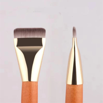 1/2pcs Ultra Thin Foundation Brush Soft Hair Thin Face Contour Brush Flat Contour Brush Blending Foundation Cream Makeup Brushes