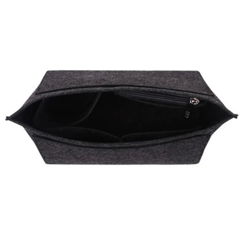 Felt Insert Bag Fits For Longchamp Handbag Liner Bag Felt Cloth Makeup Bag Support Travel Portable Insert Purse Organizer