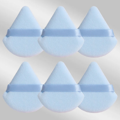 6 Pcs New Triangular Sponge Puffs with a Soft Skin Friendly and Delicate Makeup Feel Suitable for Home or Travel Use