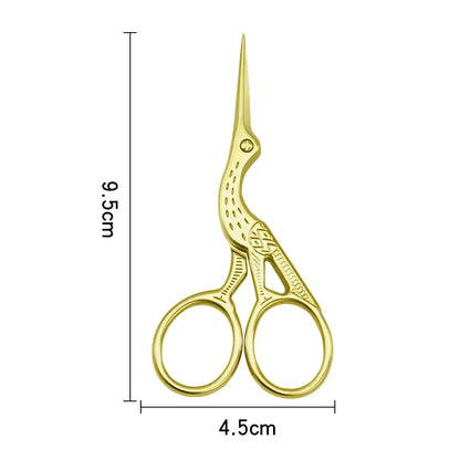 1pc European-style Makeup Scissors 9CM Compact Stainless Steel Small Professional Eyebrow Nose Hair Cut Manicure Nail Tools