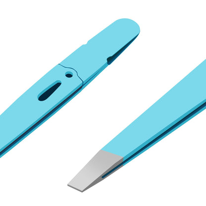 Colorful Stainless Steel High-Quality Eyebrow Tweezer Hair Beauty Fine Hairs Puller Slanted Eye Brow Clips Removal Makeup Tools