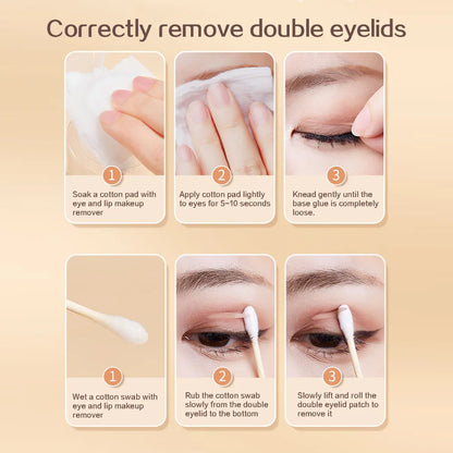 GECOMO 240PCS Invisible Double Eyelid Sticker High adhesive Traceless Natural Long-lasting Enlarge Eyes Beauty Tape Makeup Tool