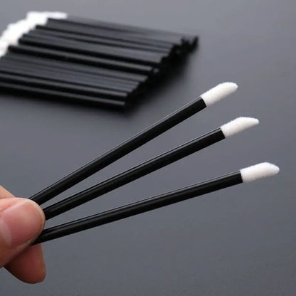 50Pcs Disposable Lip Brush Eyelash Makeups Microbrush Lash Extension Mascara Applicator Lipstick Wands Set Cosmetic Makeup Tools