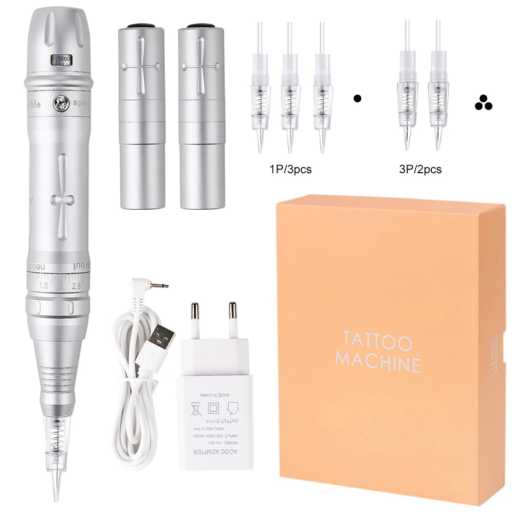 New Wireless PMU Machine Permanent Makeup Kits, Tattoo Pen For lip/Eyeliner / Eyebrows Microshading Microblading Tattoo Kits