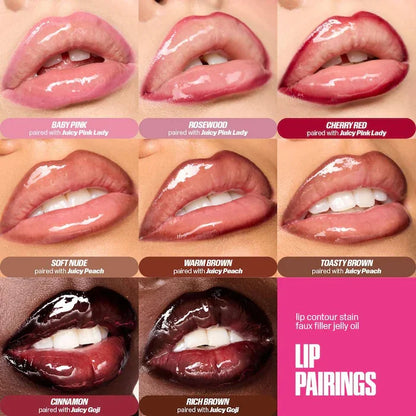 Velvet Brown Lip Liner Pencil Nude Matte Waterproof Non-stick Cup Cherry Red Lip Liner Lip Contour Pen Lipstick Makeup For Woman