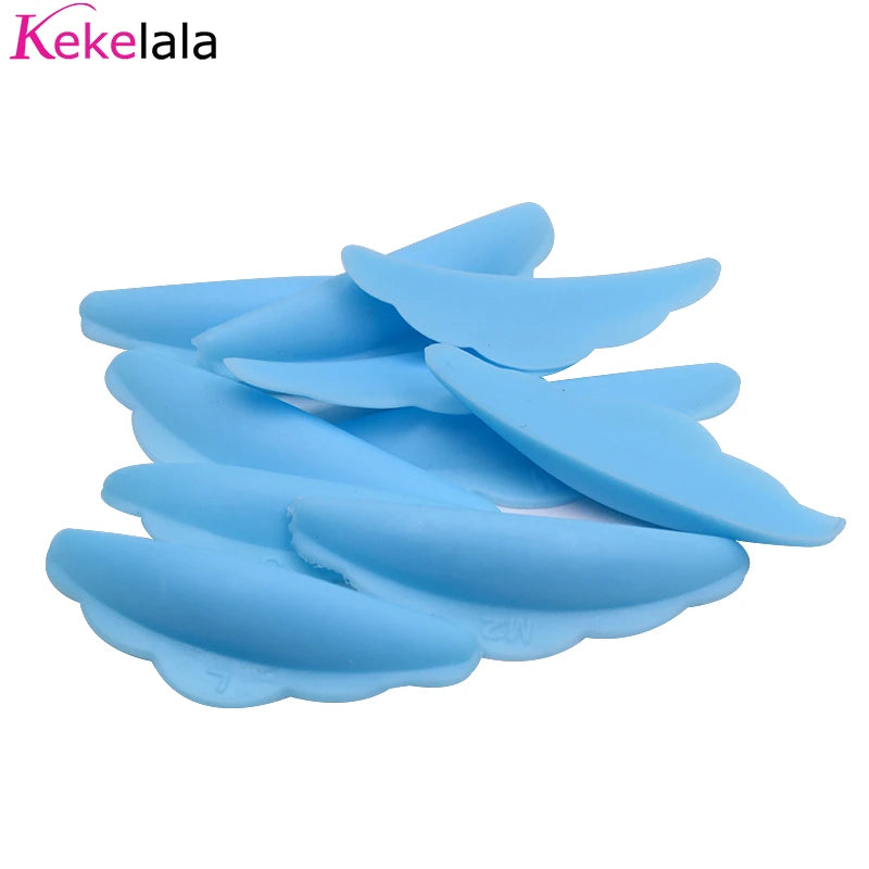 10Pcs Reusable Eyelash Lifting Kit Silicone lamination Pad Eyelash Perm Rods 3D Eyelashes Extension Curler Pad Makeup Tool
