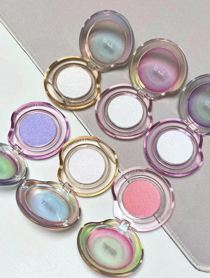 RMT High Gloss Chameleon Highlight Matte Purple Fine Powder Blusher Shiny Face Brightening Integrated Plate Makeup