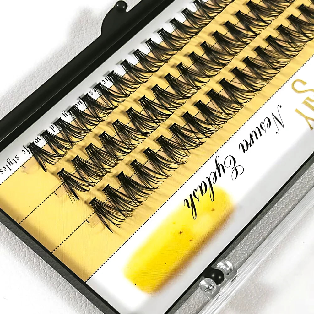 High Quality 60 Cluster 20D Black Bushy Mink Individual Eyelashes Extension Professional False Eye Lashes Faux Soft Makeup Tools