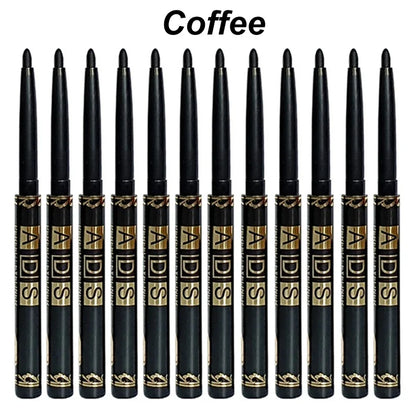 1/2/5/12pcs Waterproof & Sweat-Proof Black Eyeliner Pencil Eye Liner Gel Pen Long-Lasting Anti-smudging for Bold Eye Makeup