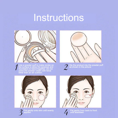 Concealer Air Cushion Naturally Long-lasting Makeup Brightening, Modifying Dullness Not Easy To Get Stuck Cappuvini Liquid Found