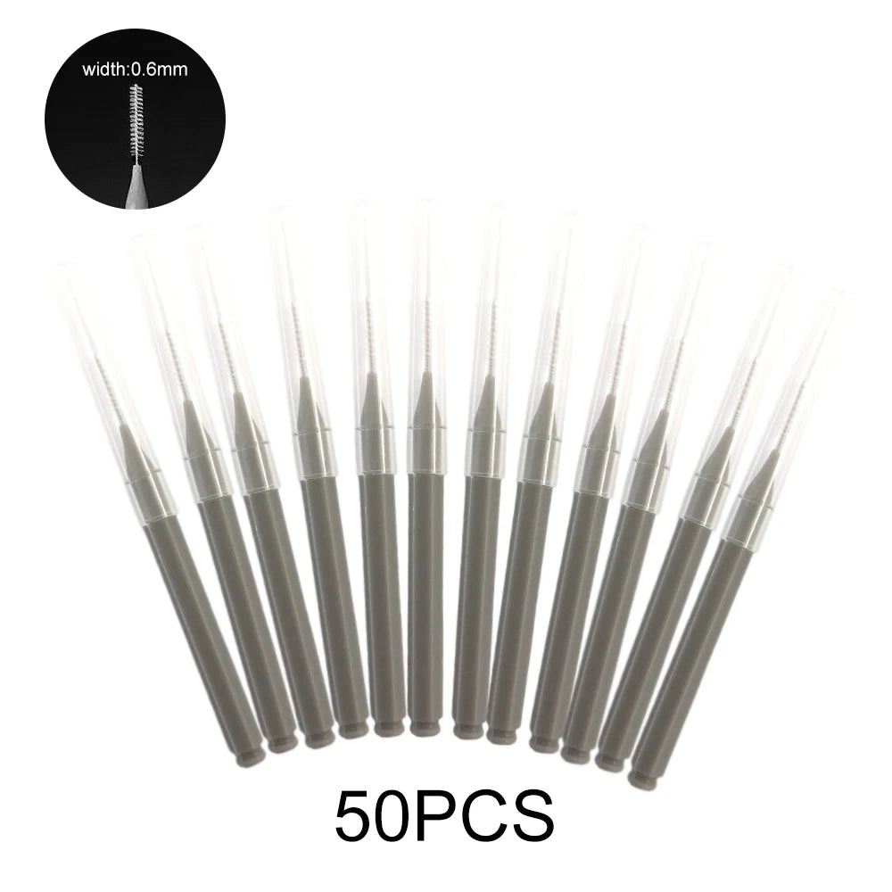 5/10/50PCS Mini Eyebrow Brush Brow Perm Brush Disposable Brow Lifting Brush Bendable Micro Eyelash Brush  Applicator Makeup Tool