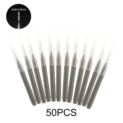 5/10/50PCS Mini Eyebrow Brush Brow Perm Brush Disposable Brow Lifting Brush Bendable Micro Eyelash Brush  Applicator Makeup Tool