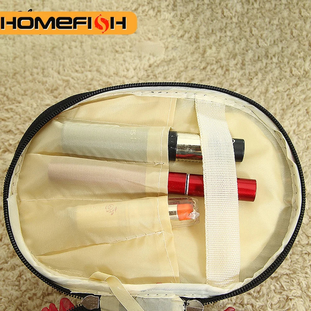Random Organizer Bag Creative Cylinder Compressible Miscellaneous Toiletries Bag Waterproof Desktop Travel Storage Bag