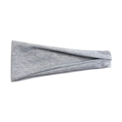 Women Solid Color Wide Elastic Headband Adjustable Cotton Sport Yoga Hair Band Fashion Turban Makeup Hair Hoop Hair Accessories