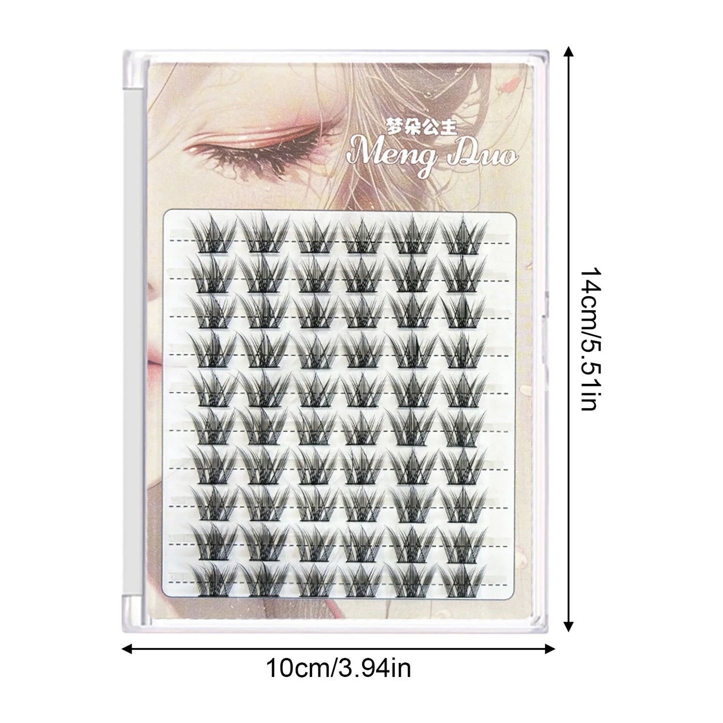 60/100pcs 3D Eyelash Extensions Curling Up Volume False Eyelashes DIY Cosplay Makeup for Women and Girls Cosmetic Supplies