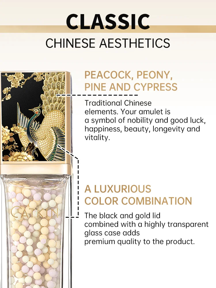CATKIN Makeup Summer Palace Luxurious Toning & Illuminating Primer, a three-colour blend containing naturally derived ingredient