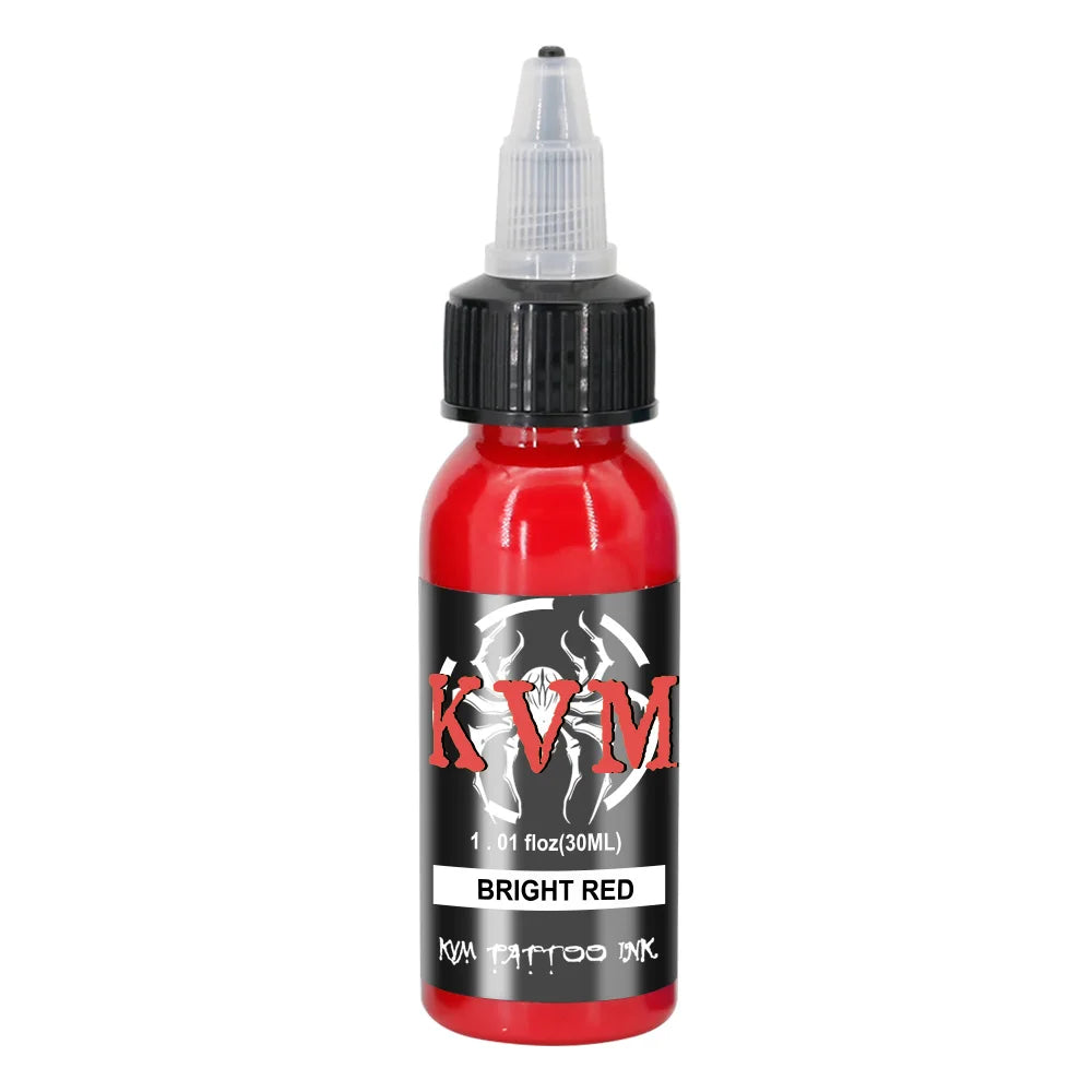 KVM 30ml/1oz 14-colors Tattoo Ink Pigment Body Art Tattoo Kits Professional Beauty Paints Makeup Tattoo Supplies Semi-permanent