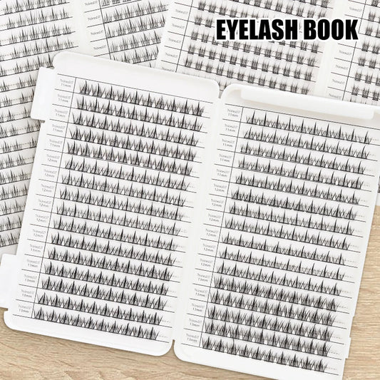 Individual Lashes Eyelash Book Clusters Extensions False Eyelash DIY at Home Cluster Eyelash Extensions Makeup Kit Lashes