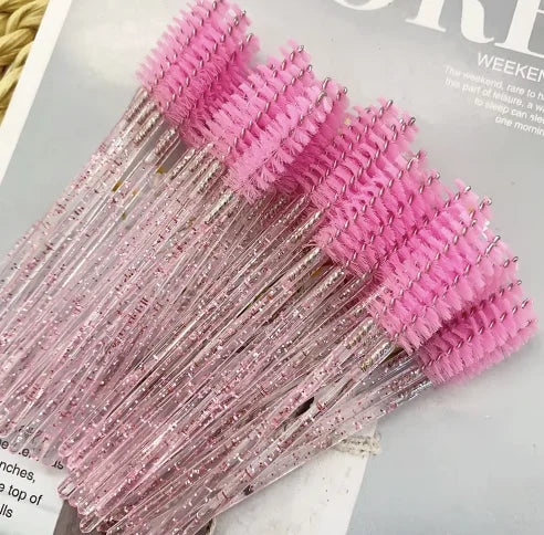 300Pcs Disposable Eyelash Brushes, Spiral Eyebrow Brushes, Makeup Tools