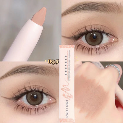 White Eyeliner Shiny Glitter Eyeshadow Stick Eye Liner Pen 15 Colors Matte Brown Pink Pearlescent Eyes Makeup Brighten Silkworm