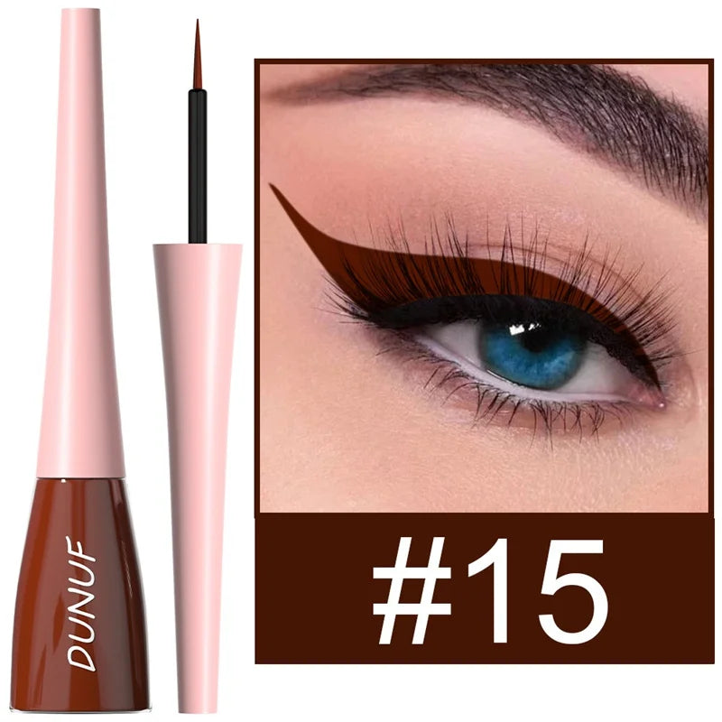 18 Colors Matte Colorful Liquid Eyeliner Pencil Waterproof Lasting Makeup Liquid Eye Liner Blue Green Yellow Eyes Cosmetics Pen