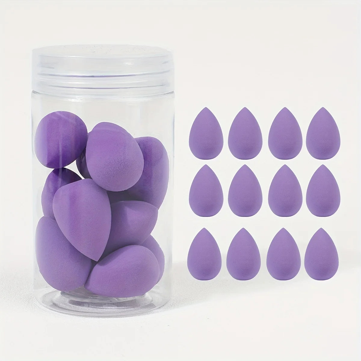 12pcs Mini Makeup Sponges - Soft, Latex-Free for Flawless Foundation Application, Wet & Dry Use, Alcohol-Free
