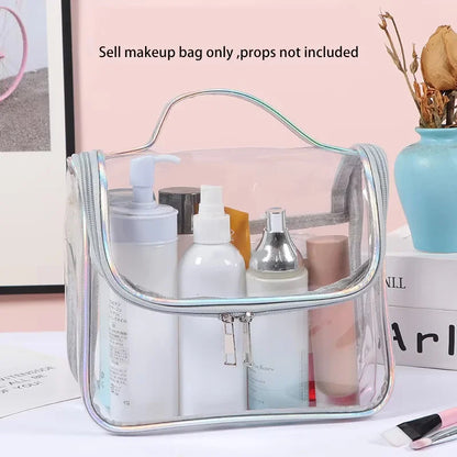 1/3Pcs Set Transparent Toiletry Bags Large Capacity Bag Travel Organizer Storage Pouch Makeup Cosmetics Bag Multifunction