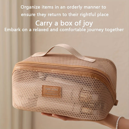 Female Makeup Organizer Toiletry Kit Bag Make Up Case Storage Pouch Luxury Lady Box, Cosmetic Bag, Organizer Bag For Travel Zip