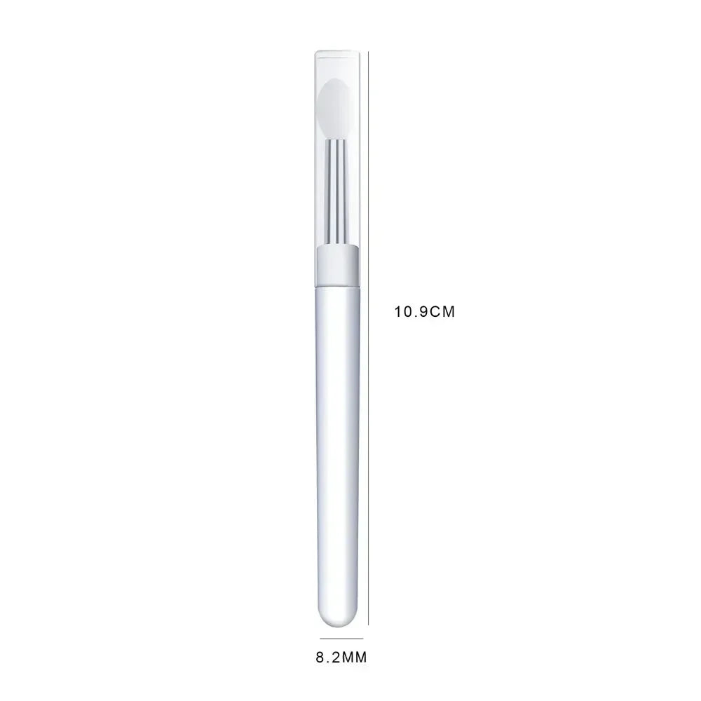 1Pcs Nail Art Silicone Applicator Stick Brush Lipstick Powder Dust Applying Pen for Gradient Effect Smudge Makeup Manicure Tool