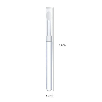 1Pcs Nail Art Silicone Applicator Stick Brush Lipstick Powder Dust Applying Pen for Gradient Effect Smudge Makeup Manicure Tool