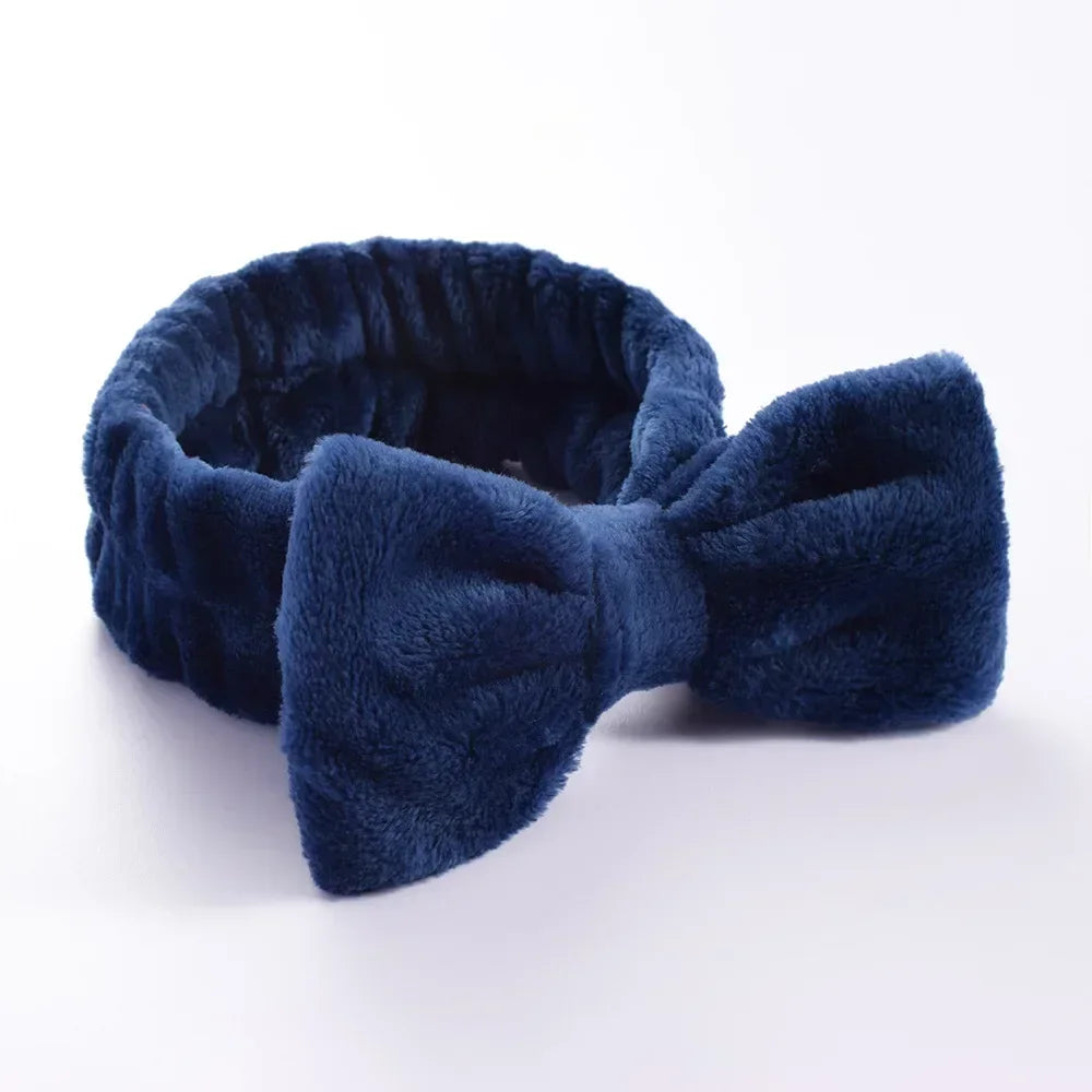 Women Makeup Coral Fleece Headband Wash Face Soft Hair Holder Elastic Top Knot Hairbands Girl Headwear Hair Accessories
